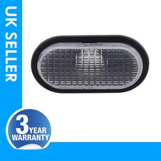 SIDE INDICATOR REPEATER LENS LIGHT WITH BULBS WHITE COLOUR 