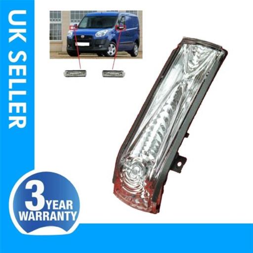 FOR FIAT DOBLO WING MIRROR INDICATOR REPEATER LENS LIGHT RIGHT SIDE 71765377 