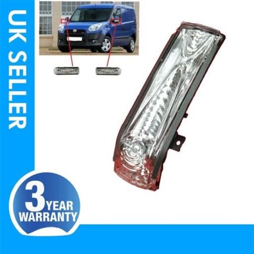 FOR FIAT DOBLO WING MIRROR INDICATOR REPEATER LENS LIGHT LEFT 71765449 71765377 