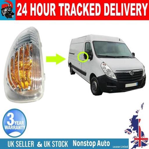 WING MIRROR SIDE INDICATOR LIGHT LENS RIGHT SIDE 