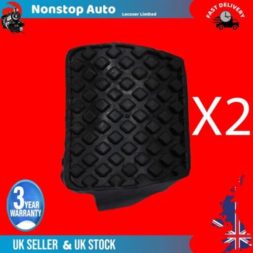 2X CLUTCH BRAKE PEDAL RUBBER 