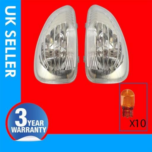 DOOR WING MIRROR SIDE INDICATOR LIGHT LENS LEFT RIGHT SIDE 