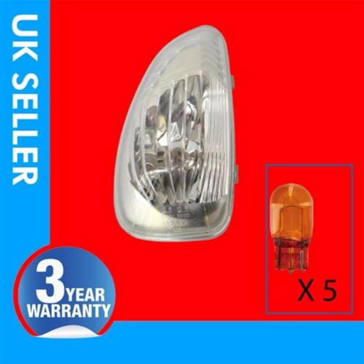 DOOR WING MIRROR SIDE INDICATOR LIGHT LENS LEFT SIDE 