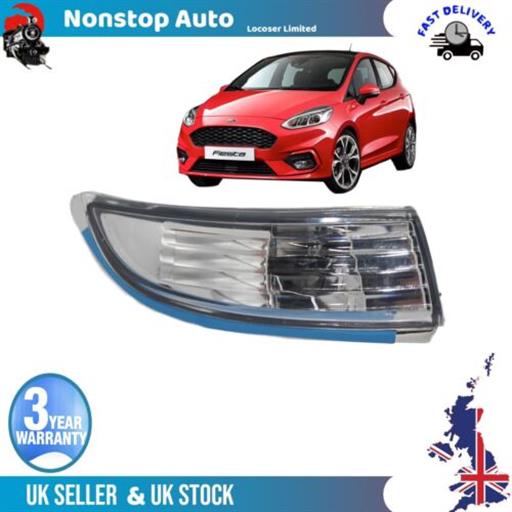 WING MIRROR INDICATOR LIGHT LENS RIGHT SIDE FITS FORD FIESTA MK6 B-MAX 