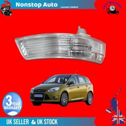 WING MIRROR INDICATOR LIGHT LENS LEFT SIDE FITS FORD FOCUS MK3 MONDEO MK4 