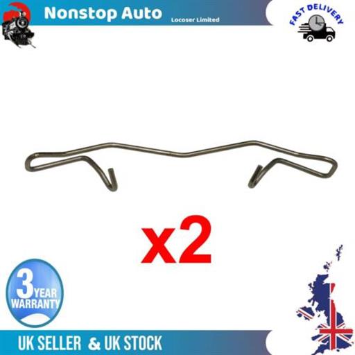 2X BRAKE CALIPER RETAINING SPRING CLIP 