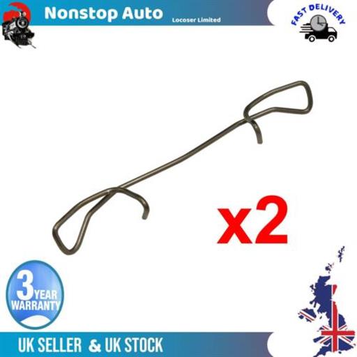 2X BRAKE CALIPER RETAINING SPRING CLIP 