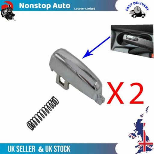 2X HANDBRAKE PARKING BRAKE BUTTON SWITCH CAP 