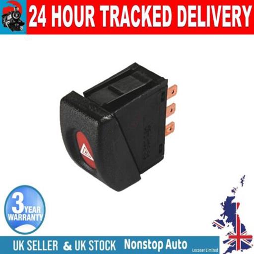 HAZARD WARNING LIGHT EMERGENCY SWITCH FOR VAUXHALL CORSA B COMBO B TIGRA 1241288 