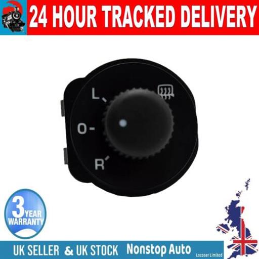 POWER MIRROR ADJUST KNOB HEATED SWITCH FOR SKODA OCTAVIA MK2 1Z0959565A 