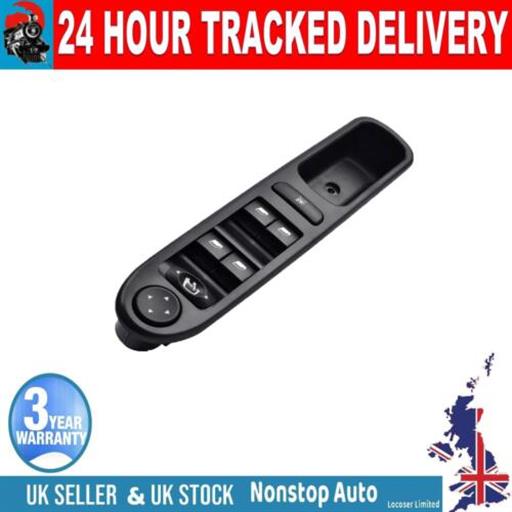 ELECTRIC WINDOW SWITCH WING MIRROR CONTROL PEUGEOT 307 BRAKE CC SW 