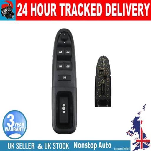 ELECTRIC WINDOW SWITCH WING MIRROR CONTROL FOR PEUGEOT 406 6554CF 