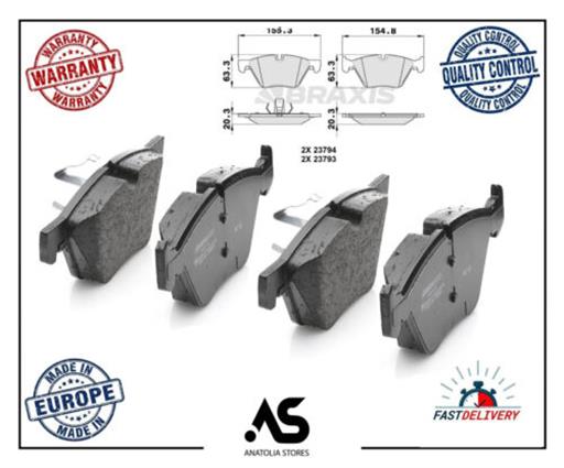 BRAKE PAD SET DISC FRONT SET OF 4 34116775310