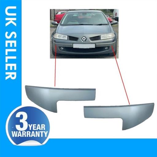 BUMPER CORNER STRIP GRILL COVER / RIGHT & LEFT GREY 