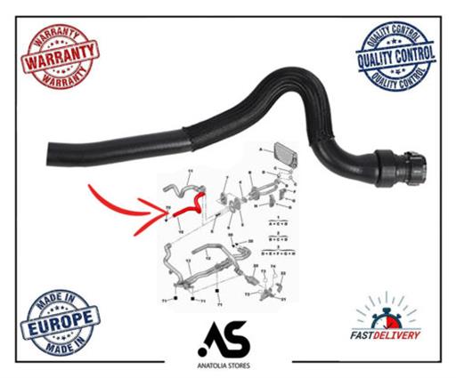 RADIATOR COOLANT HOSE 6466.CJ