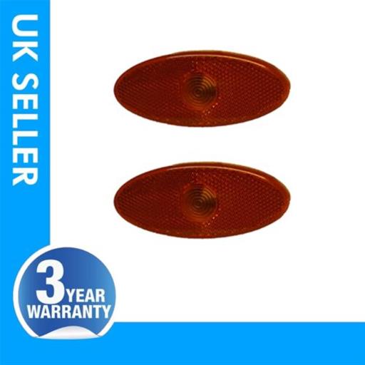 2X SIDE DOOR PANEL MOULDING INDICATOR LENS 