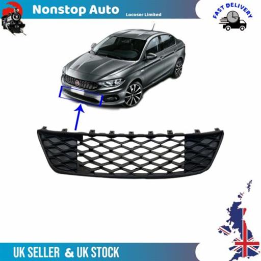 FRONT BUMPER LOWER CENTRE MESH AIR GRILL FITS FIAT TIPO 735642859 735654804 