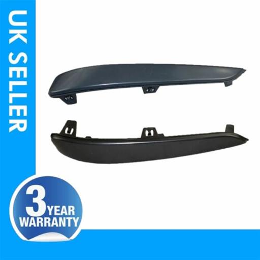 2X FRONT BUMPER MOULDING TRIM PAINTABLE  