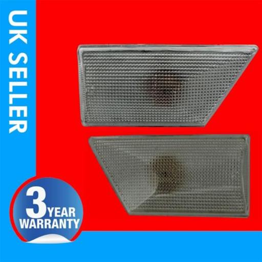 2X BUMPER LIGHT & SIDE INDICATOR REPATER LENS 