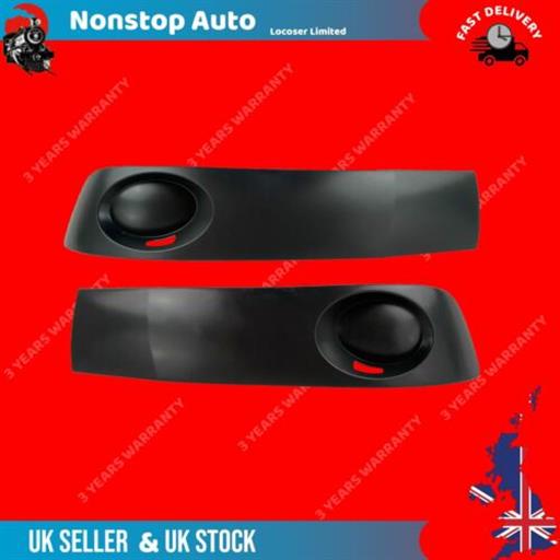 2X FRONT BUMPER GRILL TRIM BOTTOM PAINTABLE 