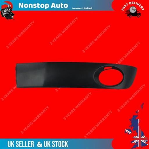 BUMPER GRILL TRIM BOTTOM FOG LIGHT PAINTABLE LEFT 7E5807489A 