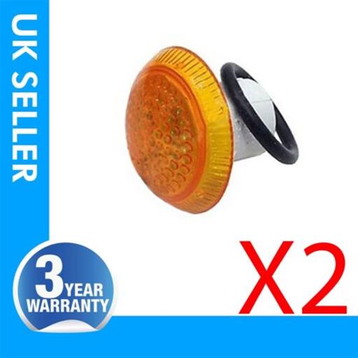 2X WING MIRROR SIDE INDICATOR LIGHT LENS 