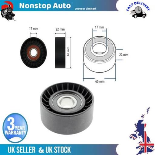 FAN BELT TENSIONER PULLEY - V - RIBBED BELT IDLER FOR MERCEDES B-CLASS 