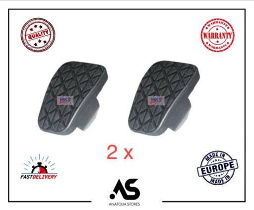 2X CLUTCH & BRAKE PEDAL PAD RUBBER COVERS 1534502