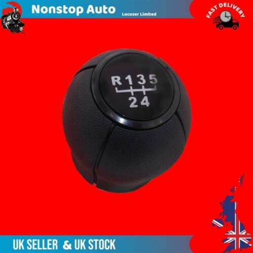 GEAR KNOB SHIFT 5 SPEED STICK COLOUR BLACK FITS VAUXHALL OPEL ASTRA G 5738737 